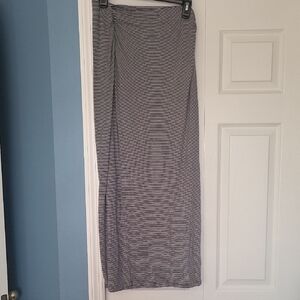 GAP Gray Maxi Pencil Skirt with Ruched Style for Work